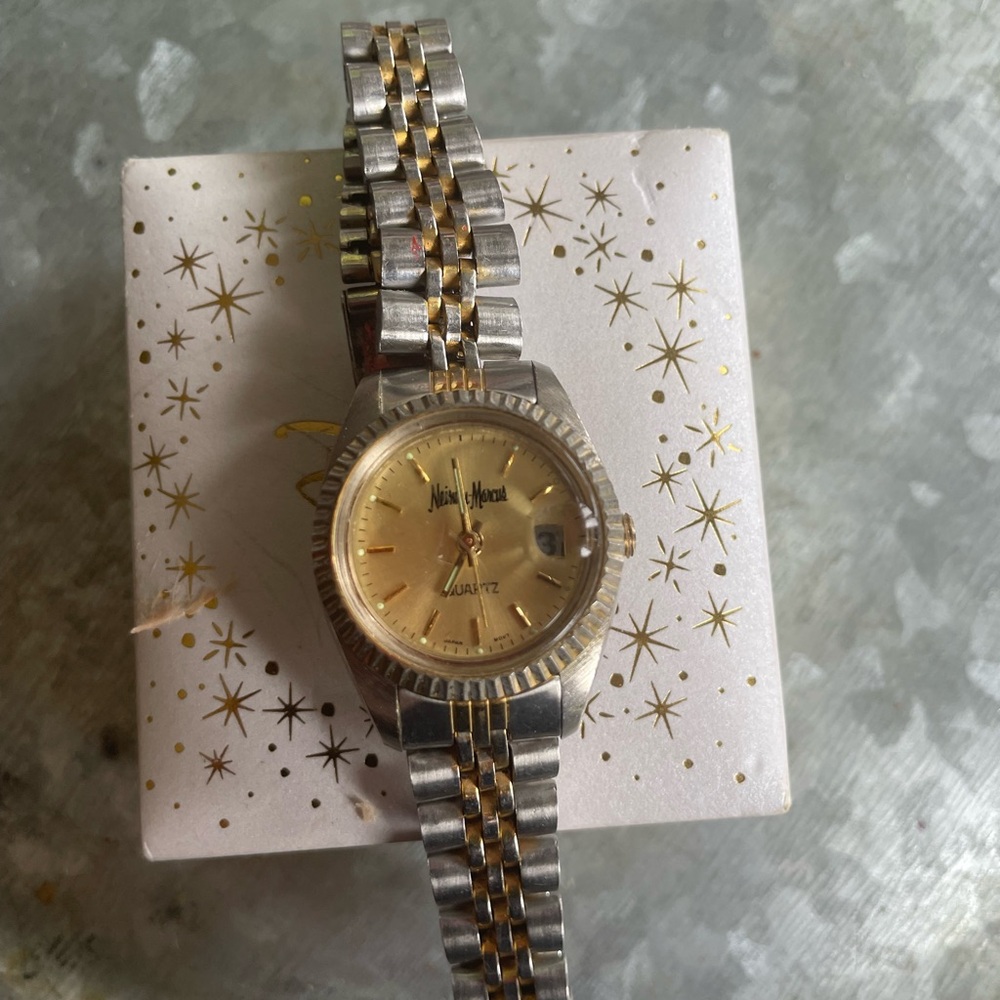 Neiman Marcus Gold and Silver Women's Watch